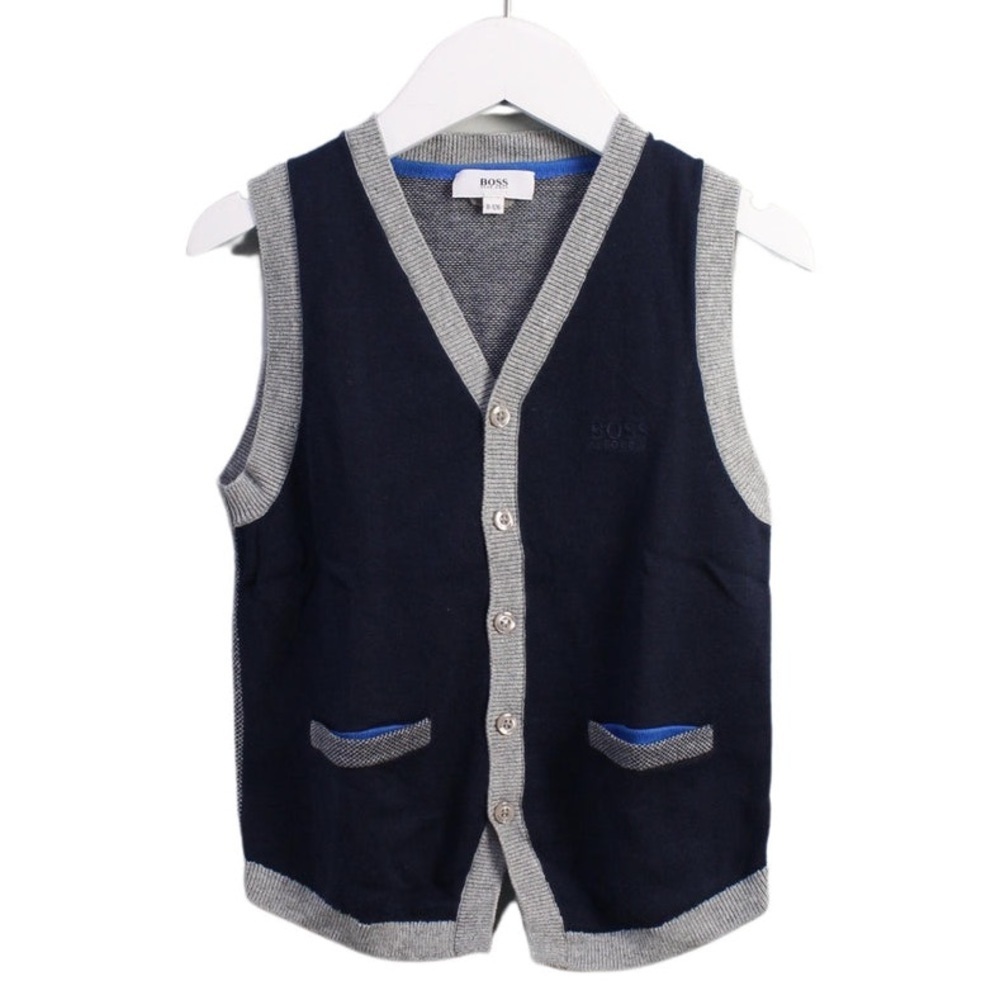 Kids Boss knit sweater vest